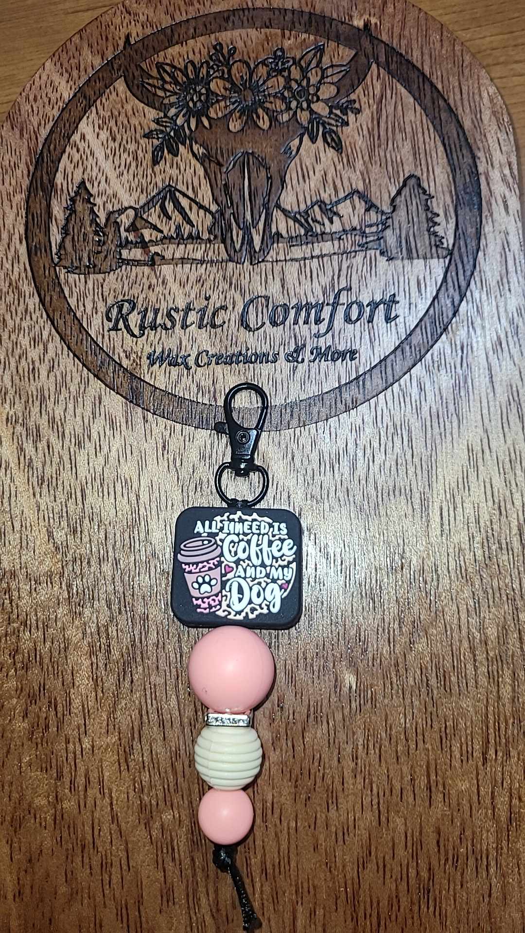 Coffee & My Dog Keychain