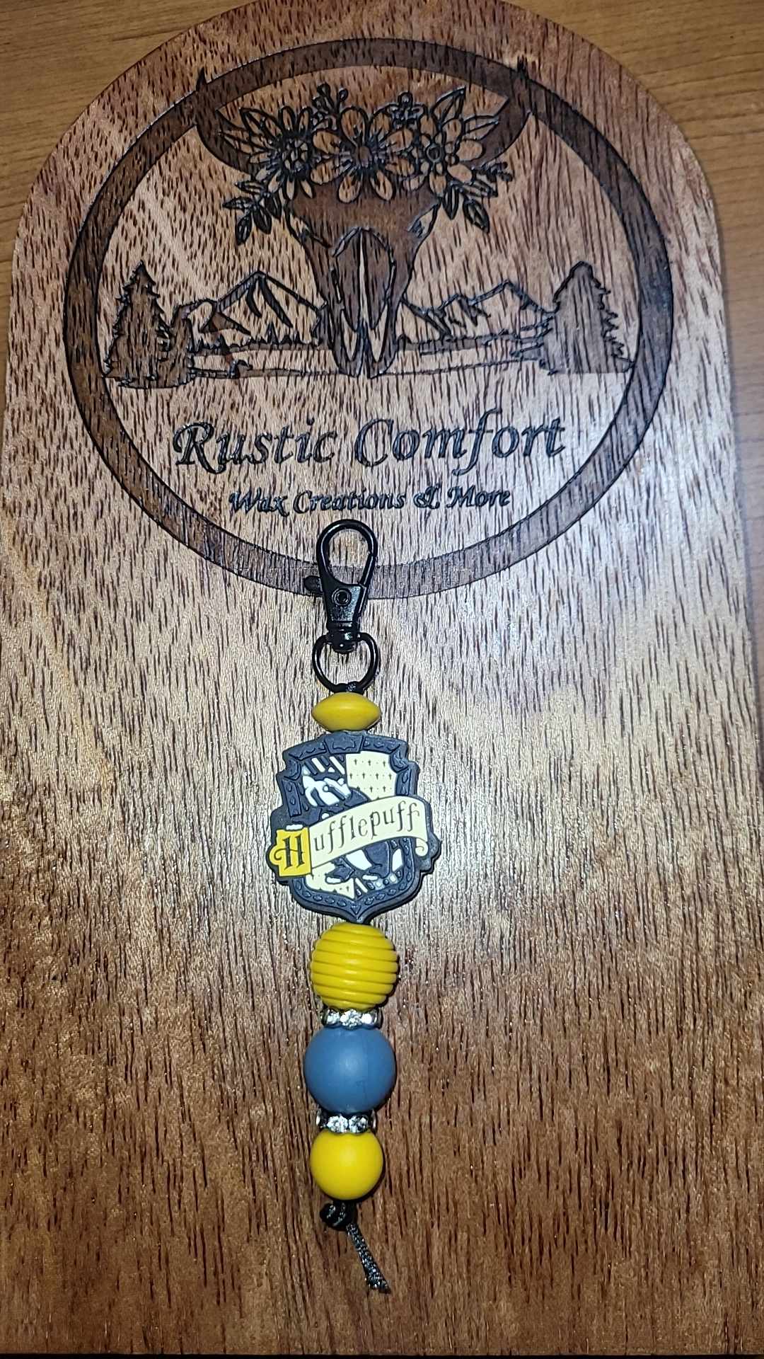 Huffle Puff Keychain