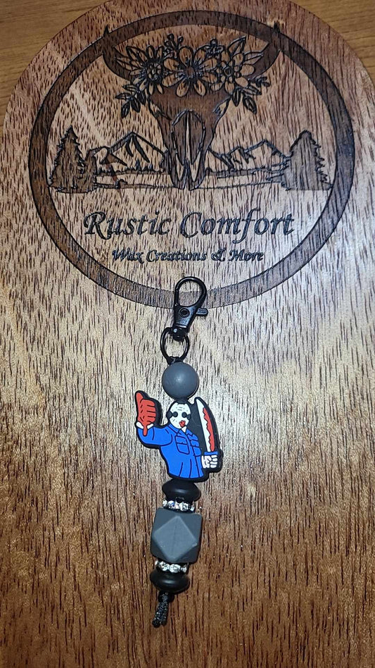 Scary Mike Keychain