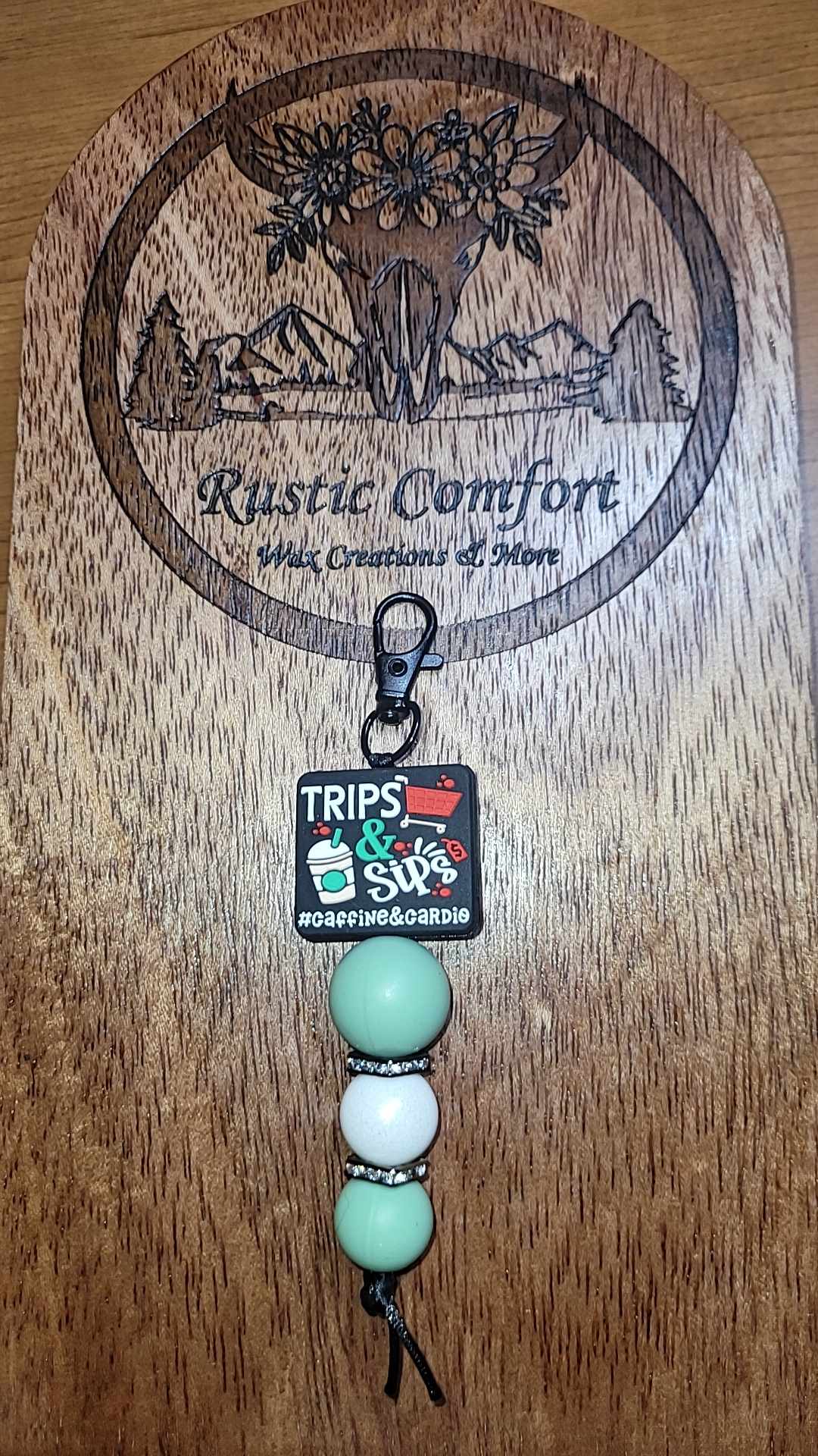 Trips & Sips Keychain