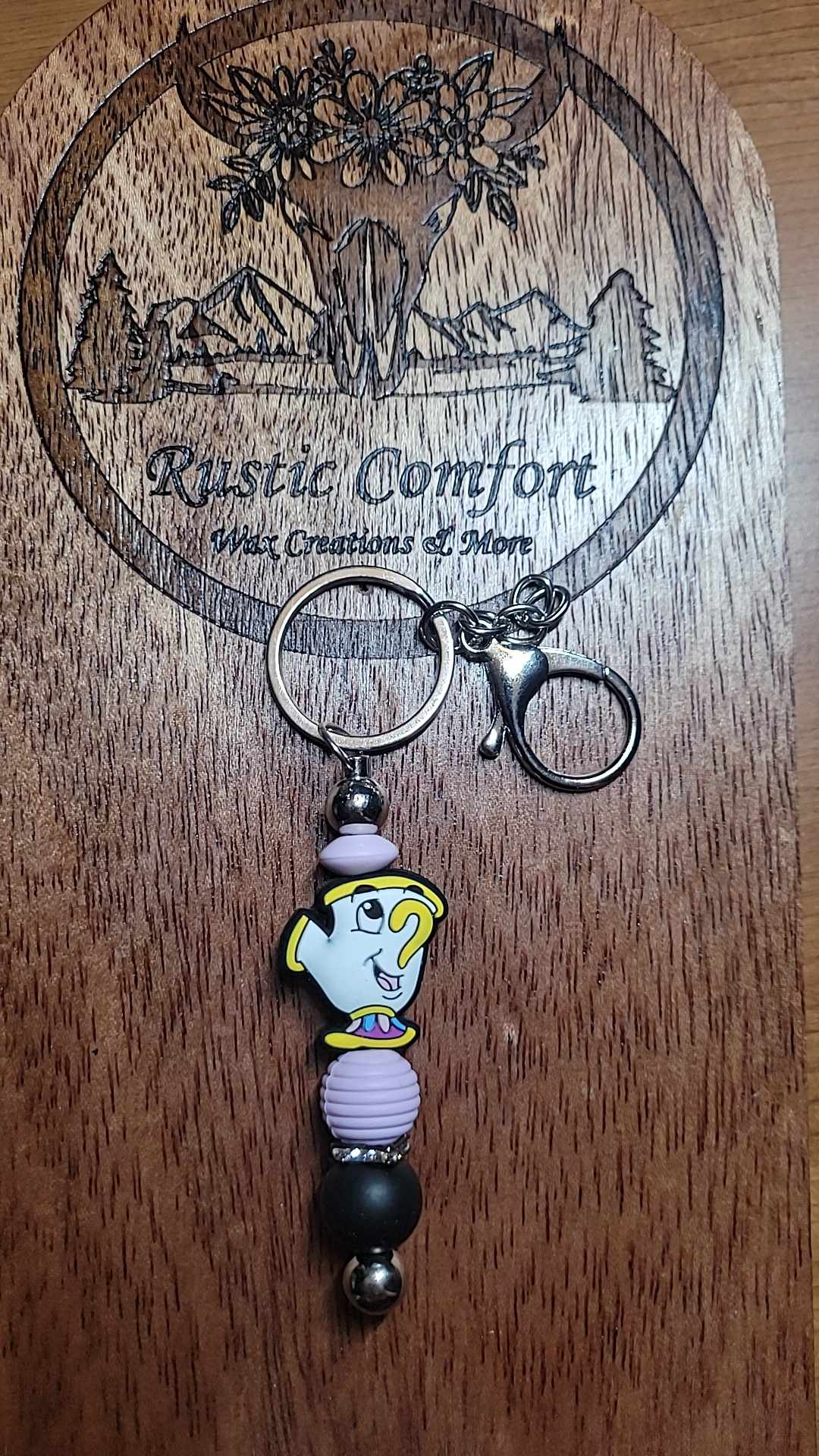 Tea Cup Keychain