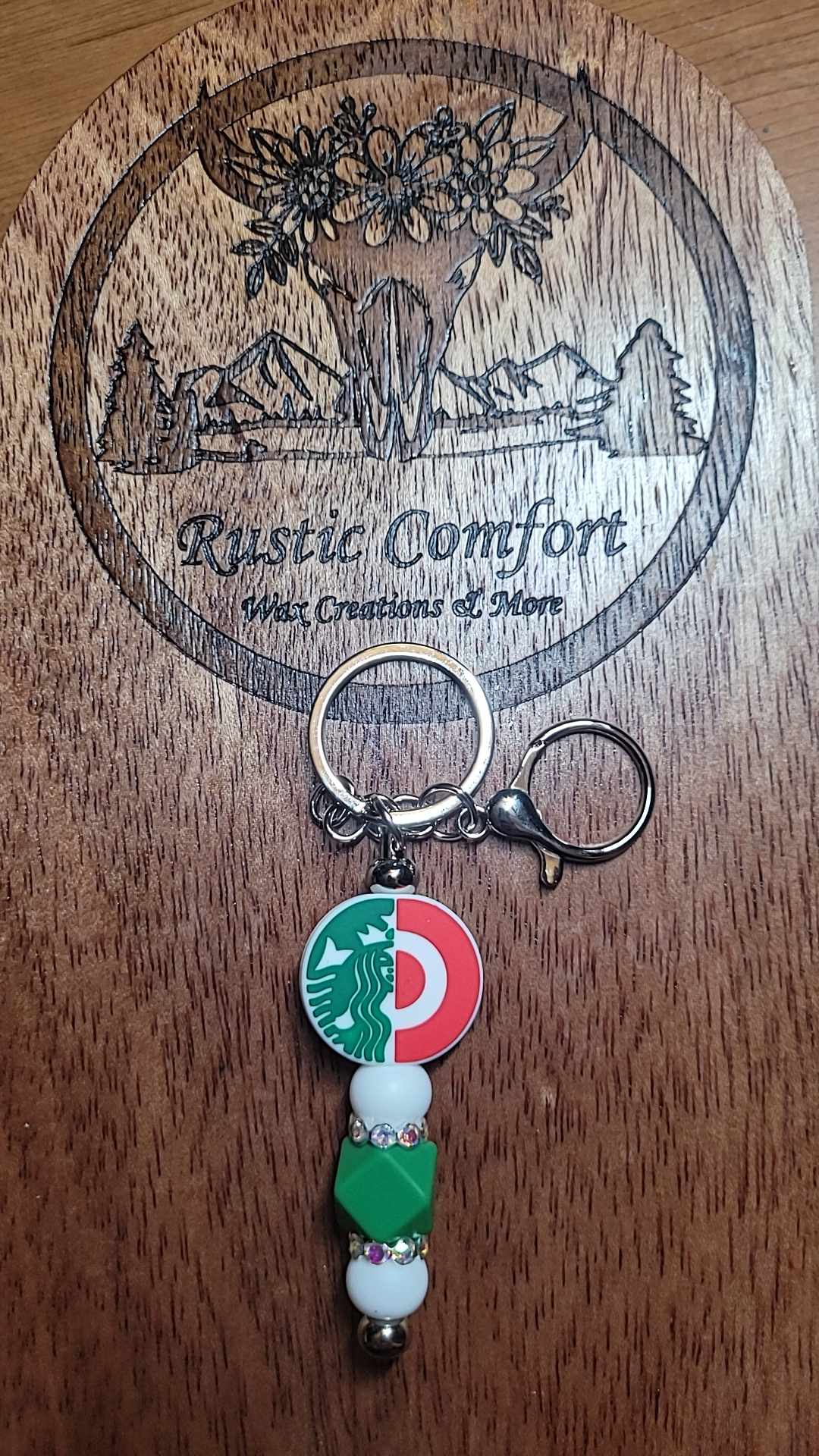 Coffee & Shopping Keychain