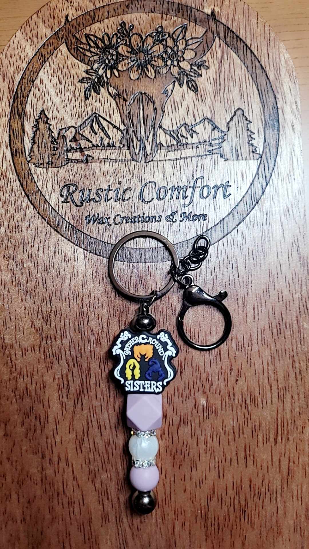 Halloween Sisters Keychain