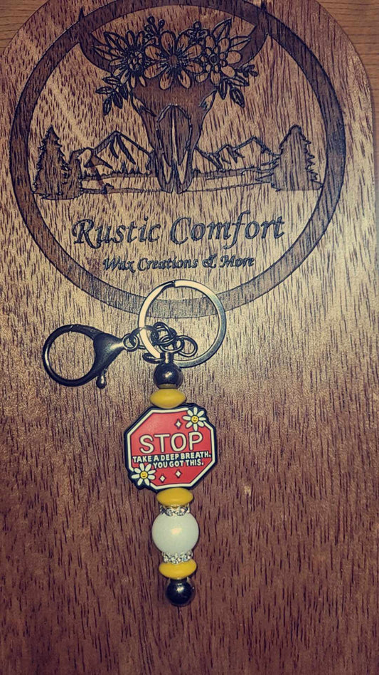 STOP Keychain