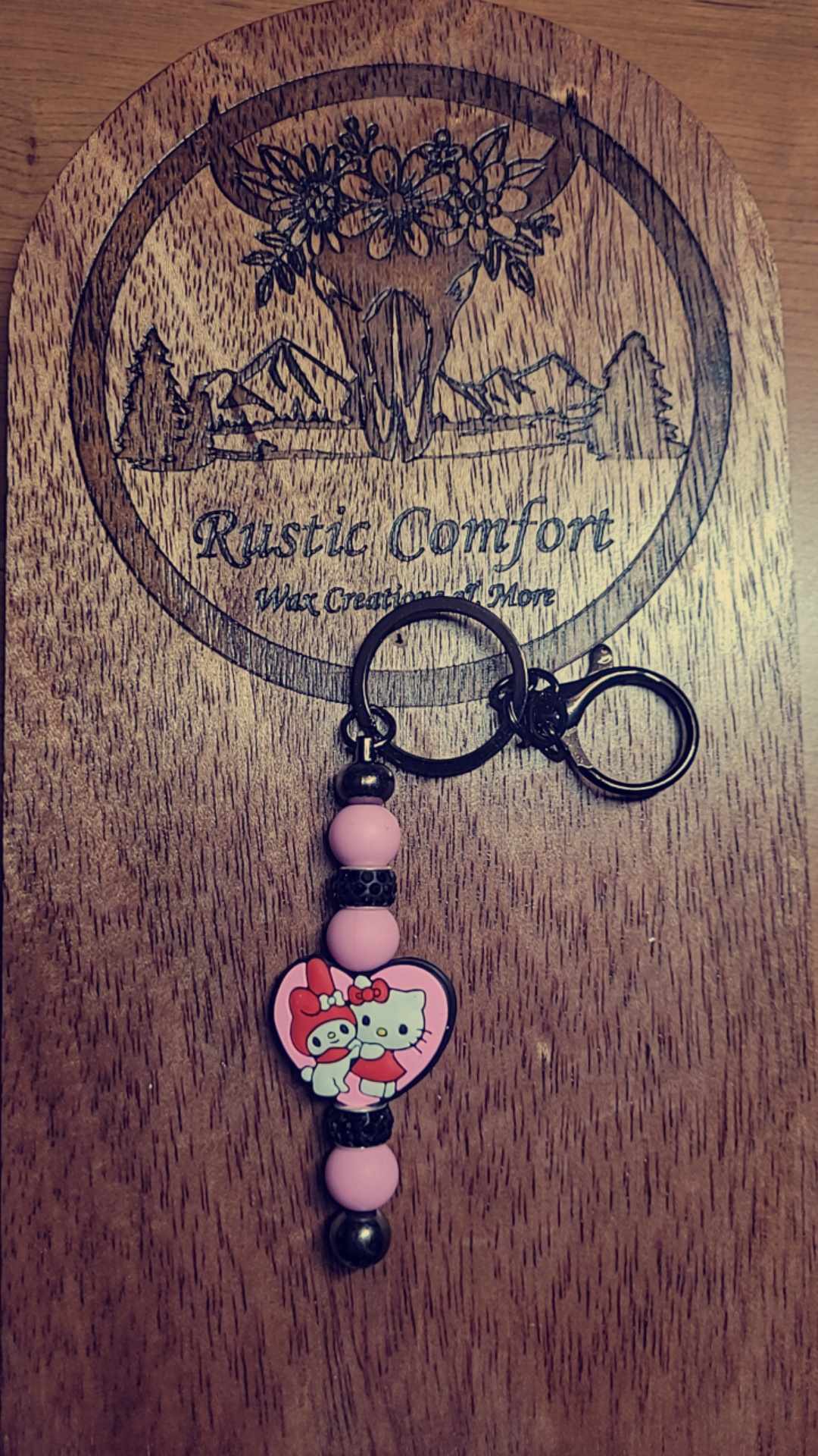 Kitty Heart Keychain