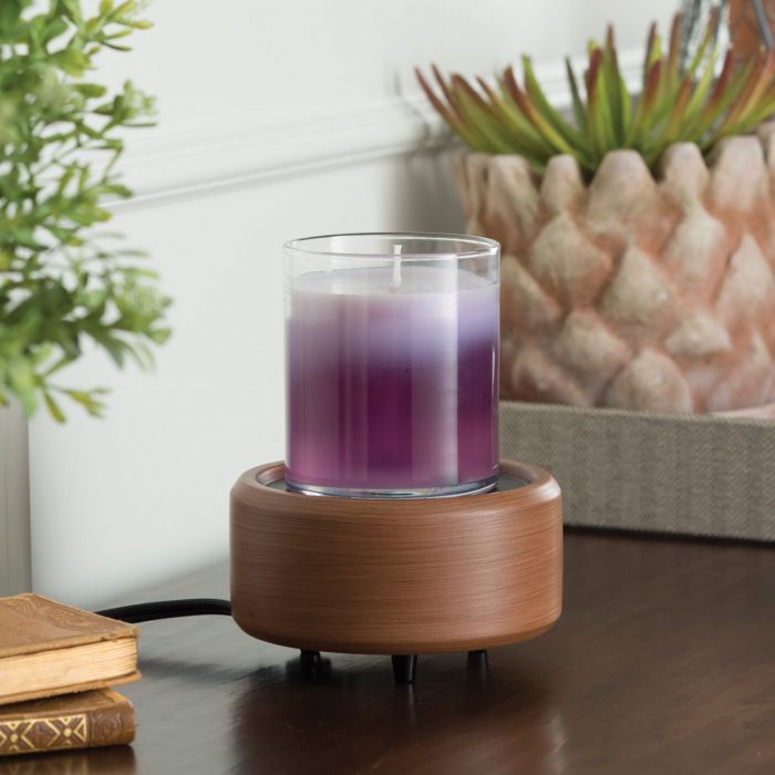 Pewter/Walnut 2-in-1 Dish Warmer